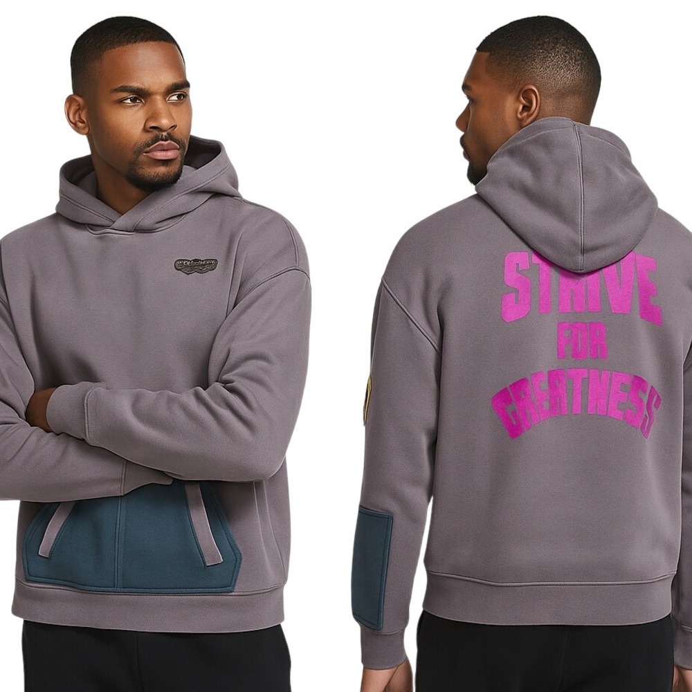 Nike LeBron Pullover Hoodie‎ XL Canyon Purple Strive For Greatness Athletic